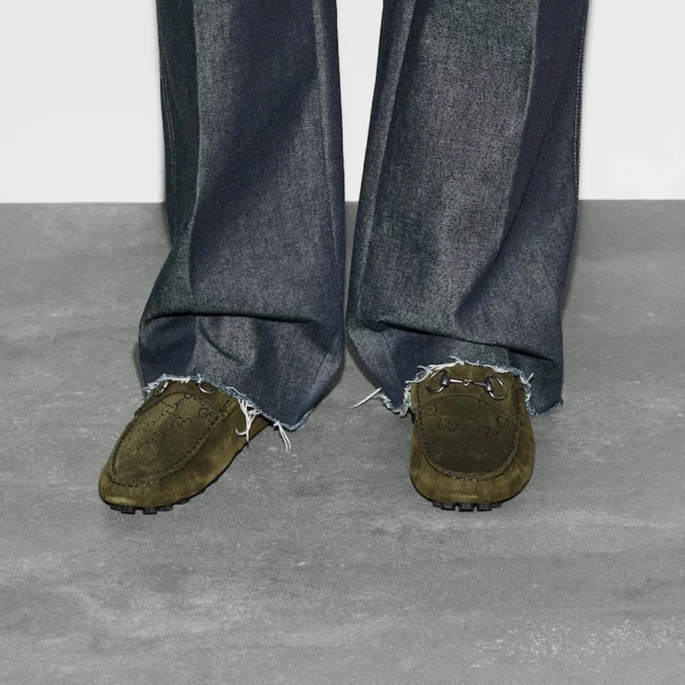 Gucci Horsebit Suede Loafer, Green 9.5 - Picture 3 of 12